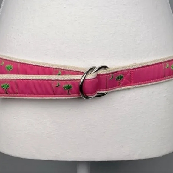 Moonshine L 43" 1.25" pink palm tree belt - Picture 3 of 5